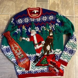 Christmas sweater with accessories